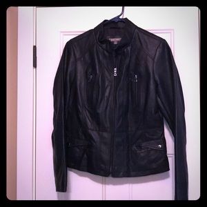 Roz & Ali (Dress Barn) Faux Leather Jacket